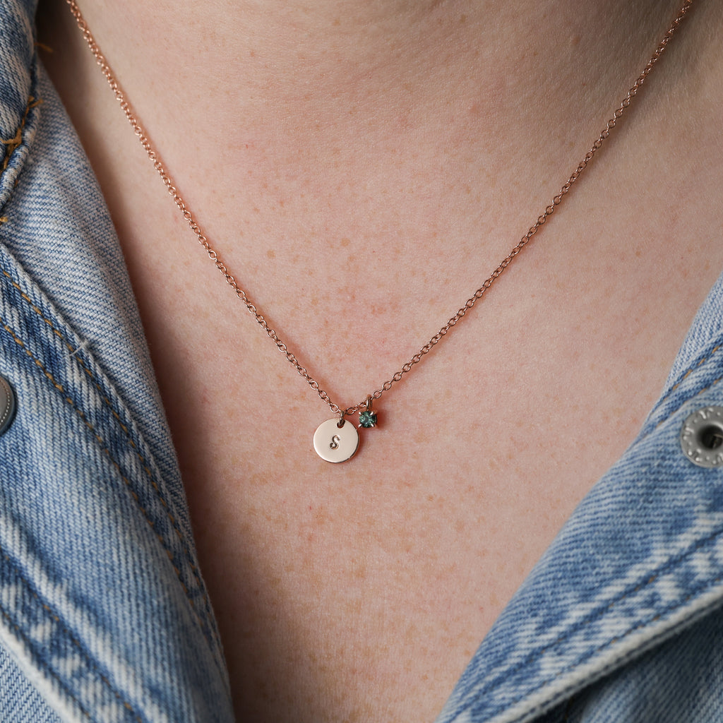 DISC INITIAL | 8MM NECKLACE