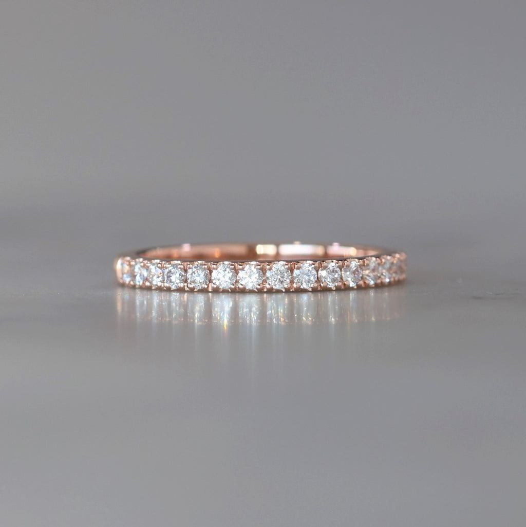 eternity style wedding band