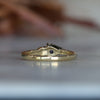 DUO / 0.85ct MODIFIED PEAR MADAGASCAN SAPPHIRE & DIAMOND RING