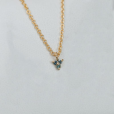 Australian Sapphire trio necklace
