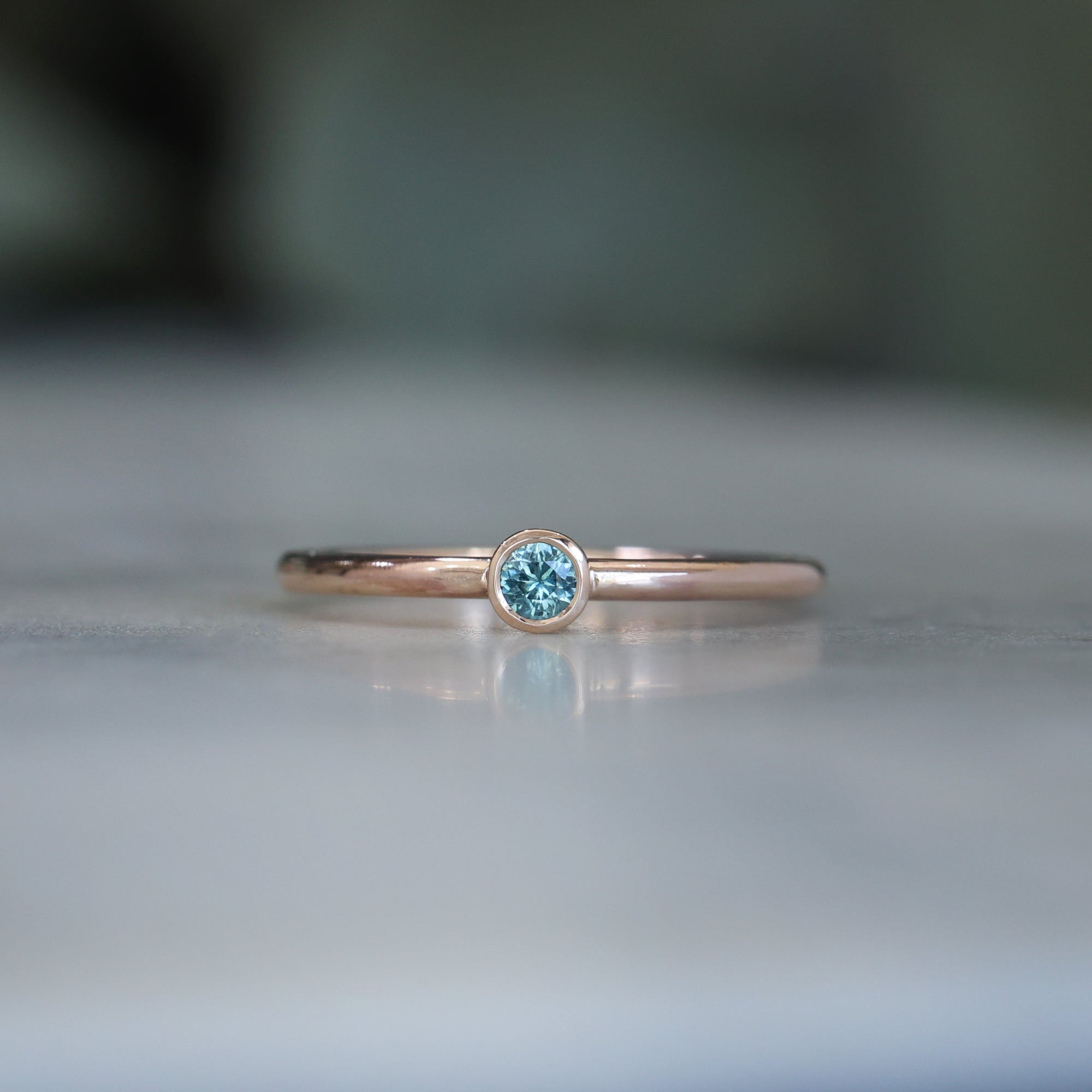 Bezel sapphire sales engagement ring