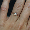 PETITE PEAR CUT OPAL / BEZEL RING