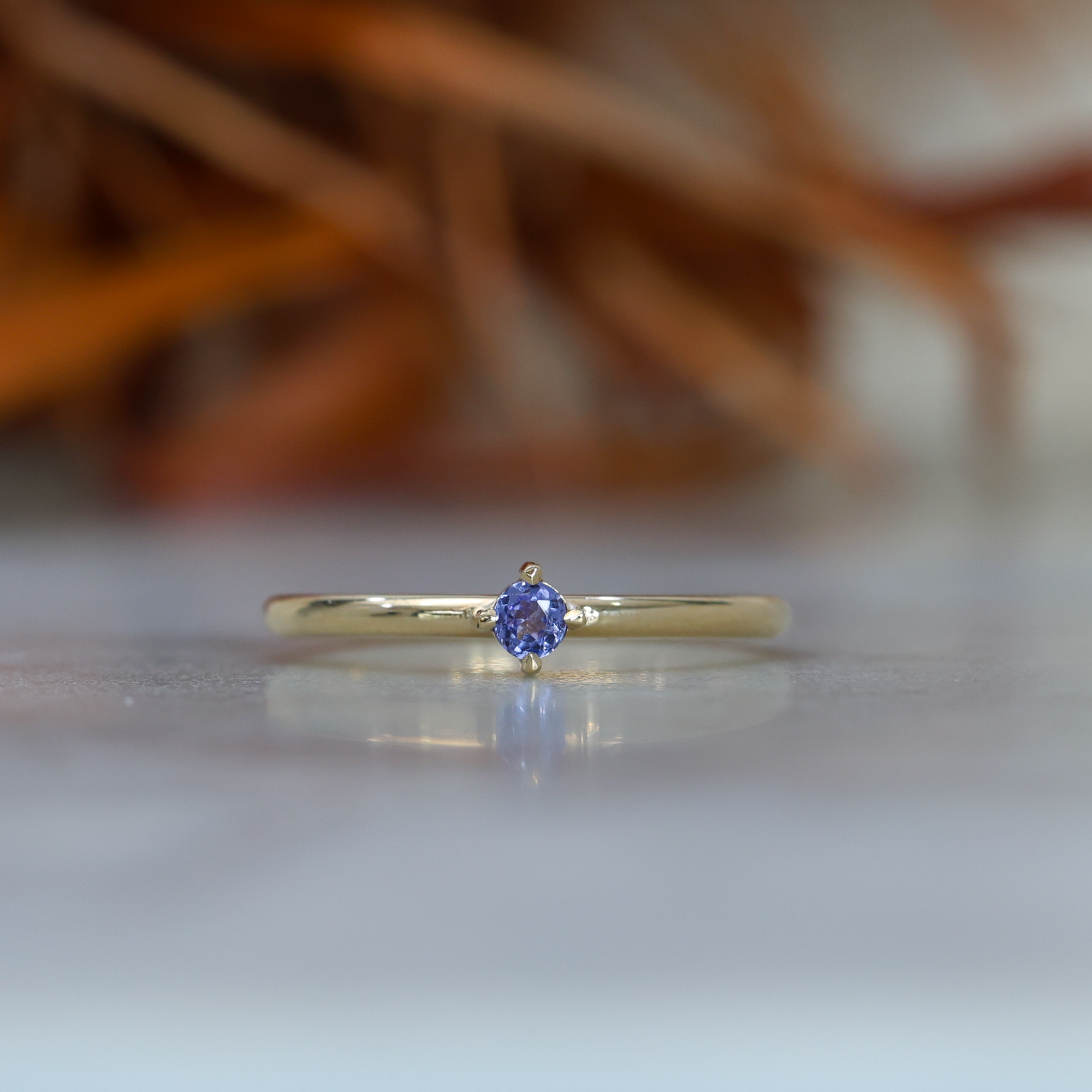 DECEMBER TANZANITE / BIRTHSTONE STACK RING