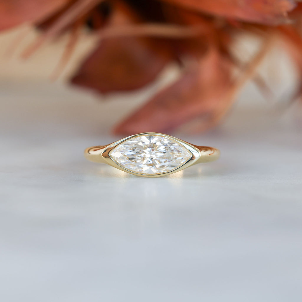 BRIDIE | 1.30CT MARQUISE CUT LAB DIAMOND ENGAGEMENT RING