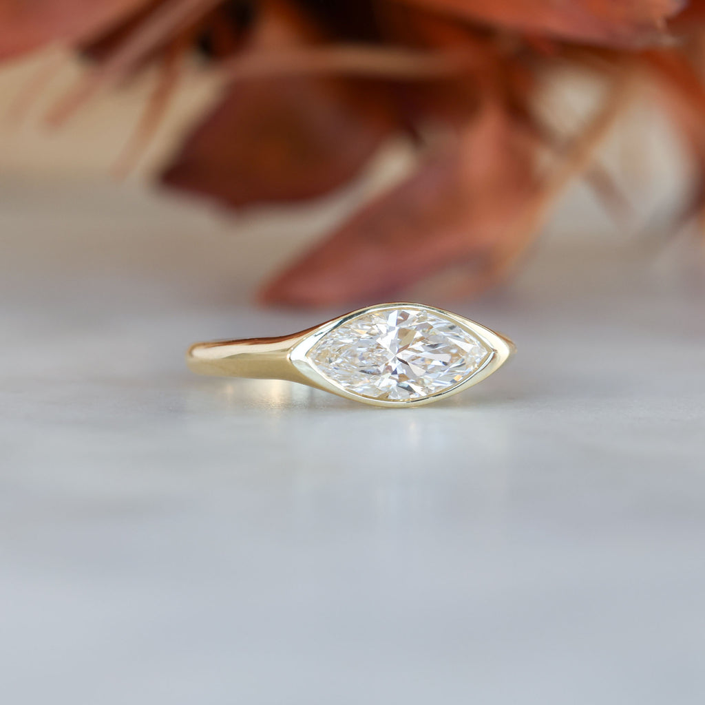 BRIDIE | 1.30CT MARQUISE CUT LAB DIAMOND ENGAGEMENT RING