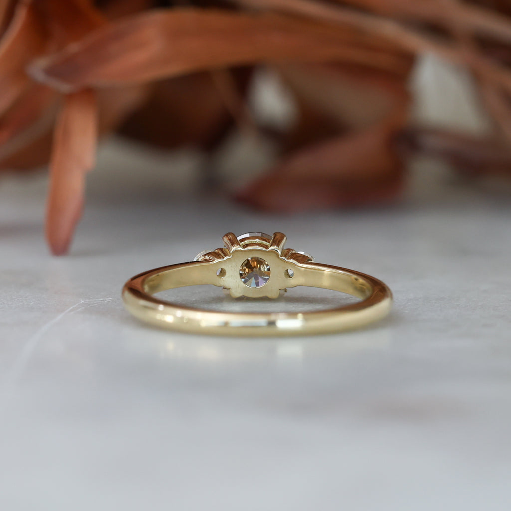 LUNAR TRILOGY / 0.50CT CHAMPAGNE DIAMOND ENGAGEMENT RING