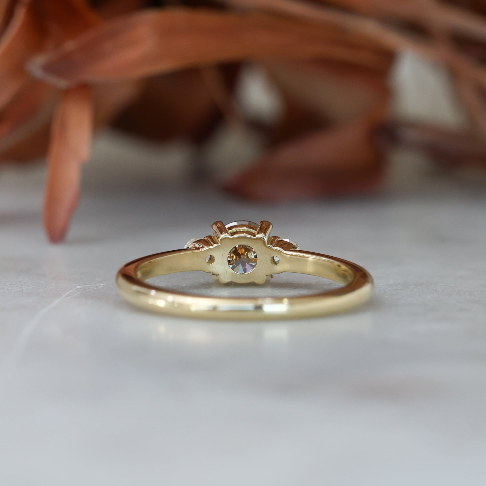 LUNAR TRILOGY / 0.50CT CHAMPAGNE DIAMOND ENGAGEMENT RING