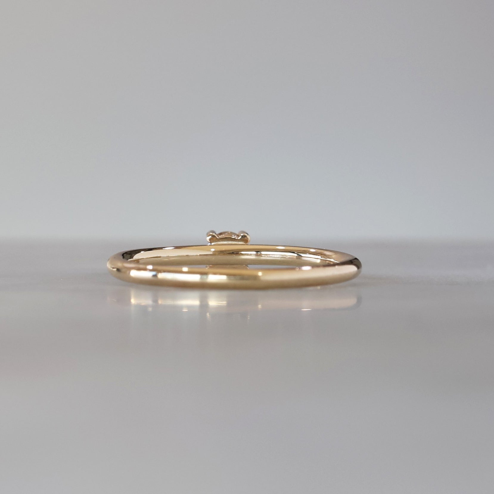 Champagne diamond stack ring