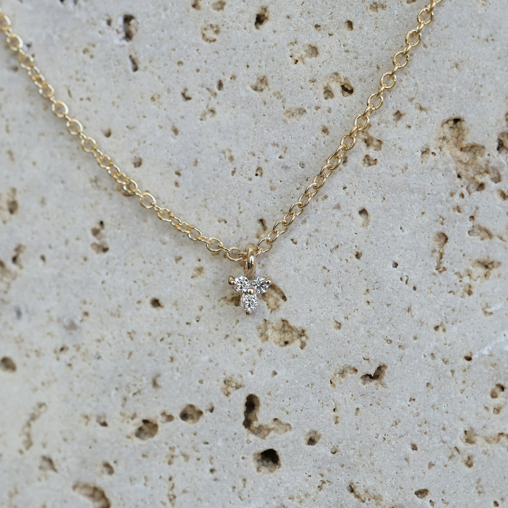 Diamond trio necklace