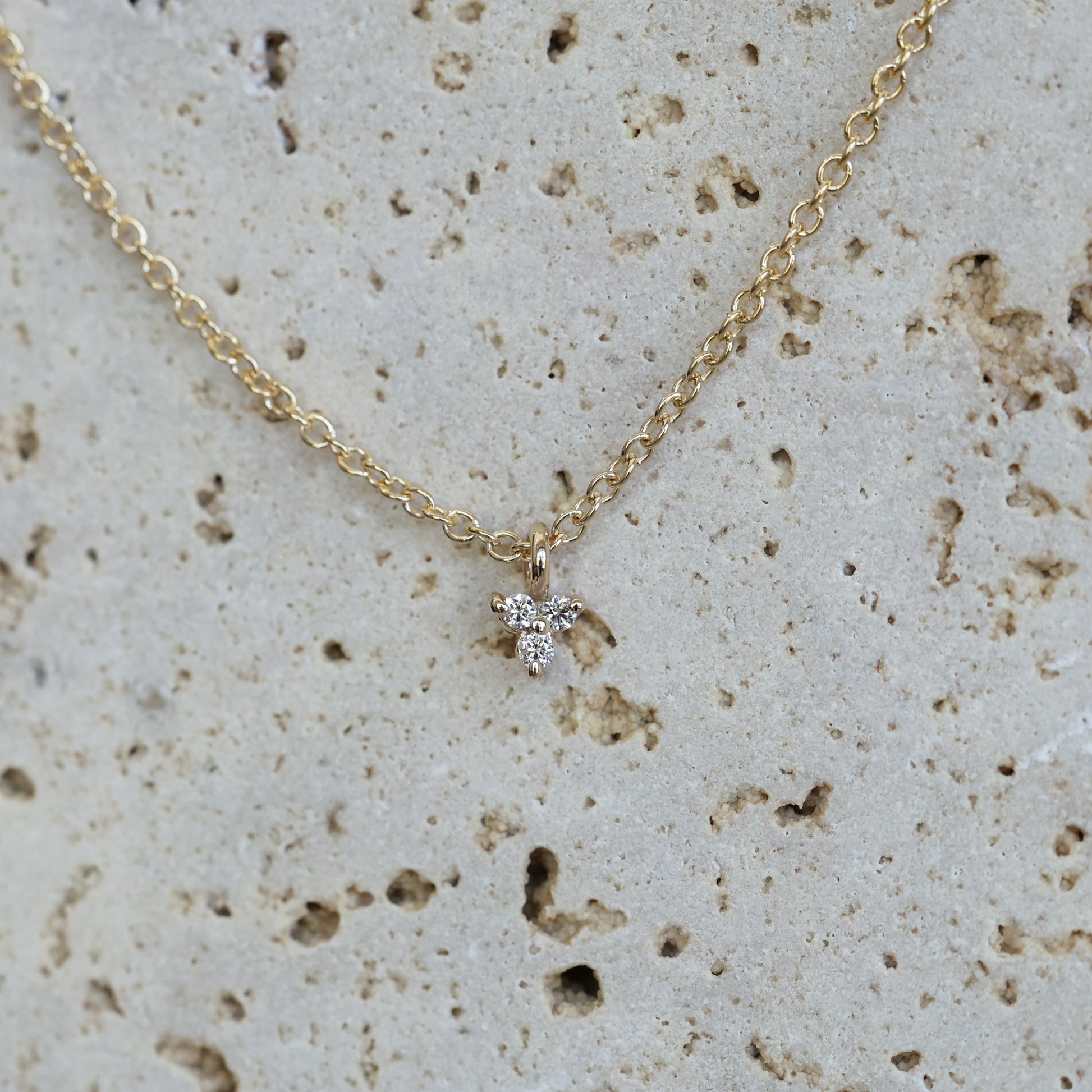 Diamond trio necklace