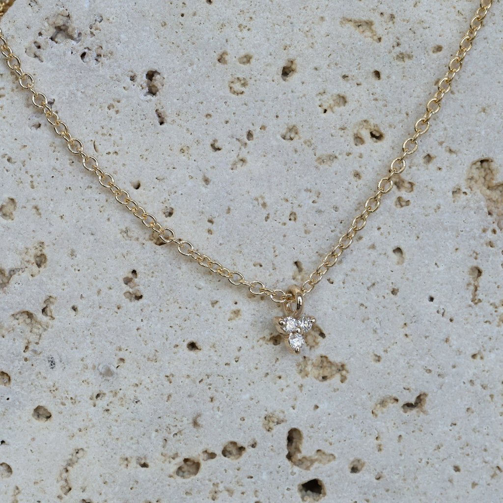 Diamond trio necklace