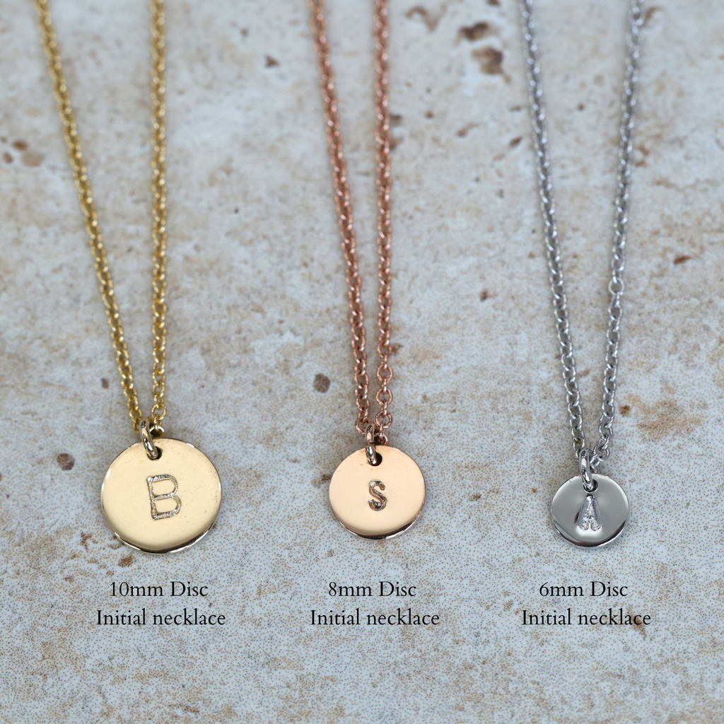 DISC INITIAL | 10MM NECKLACE