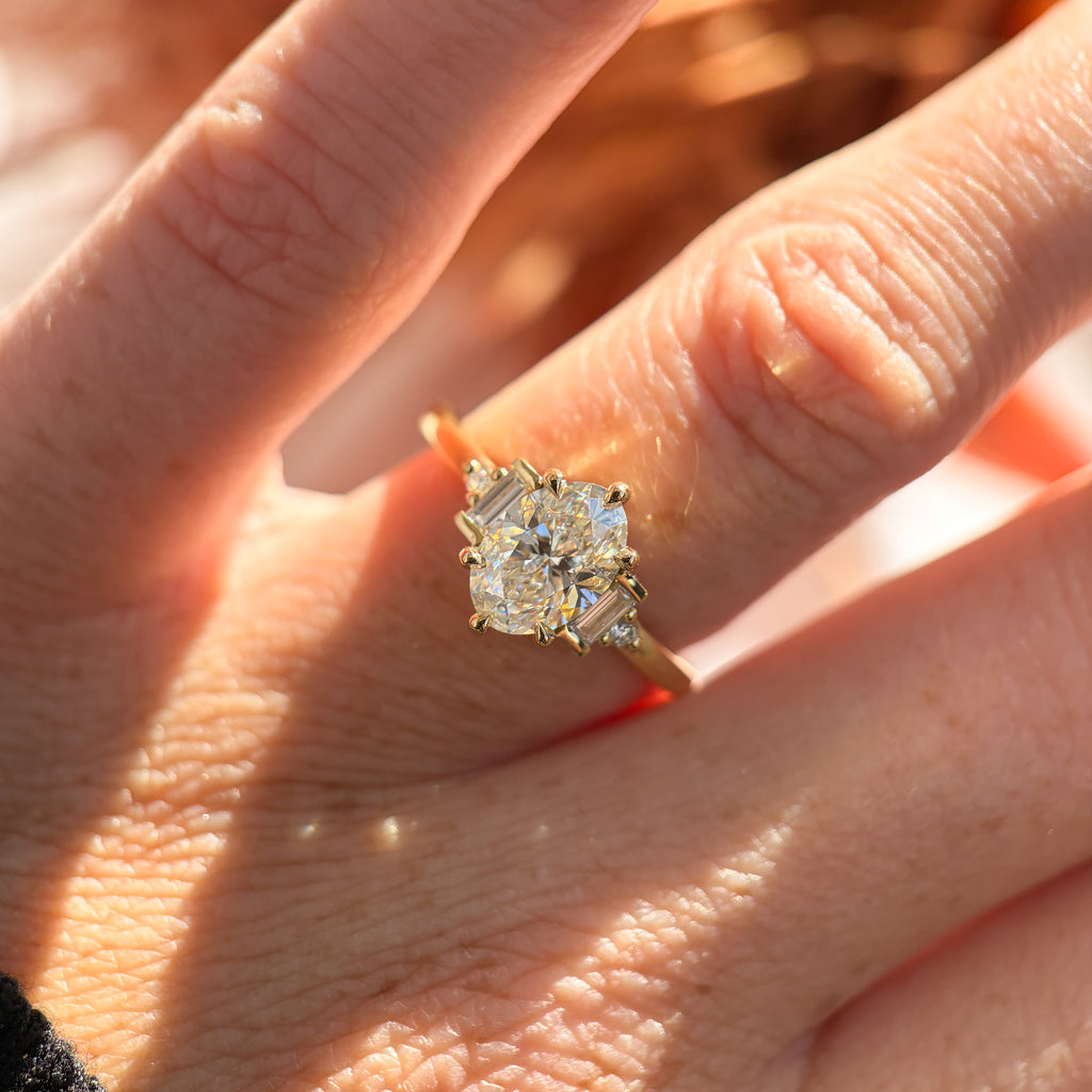 ELAINA | 1.51CT OVAL LAB DIAMOND ENGAGEMENT RING