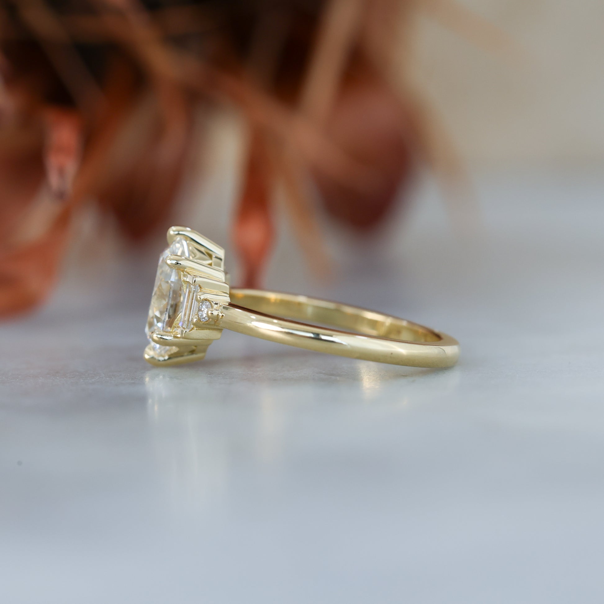 ELAINA | 1.51CT OVAL LAB DIAMOND ENGAGEMENT RING
