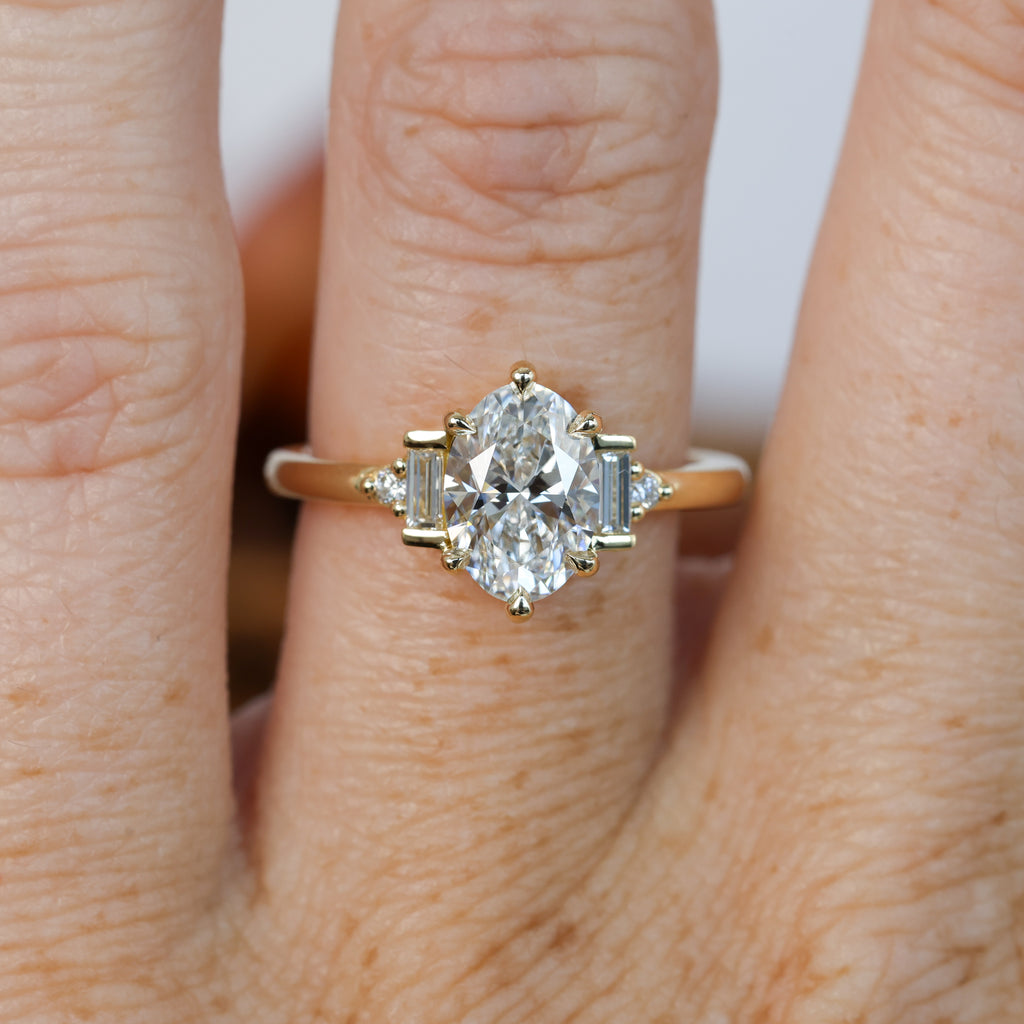 ELAINA | 1.51CT OVAL LAB DIAMOND ENGAGEMENT RING