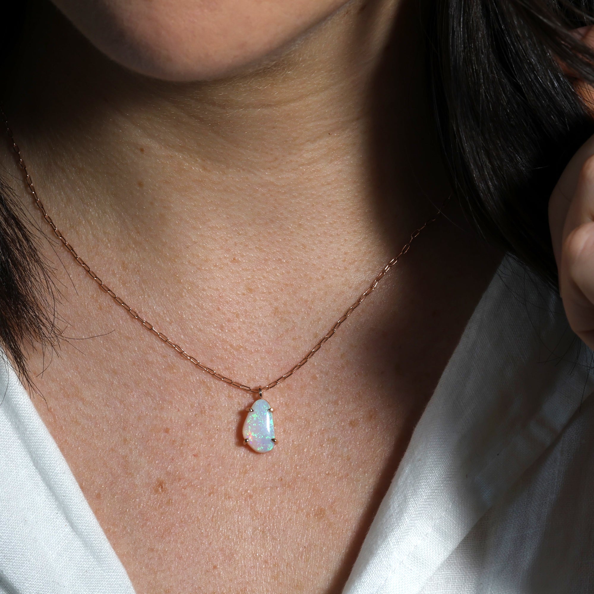 Free-form-opal-necklace-on-