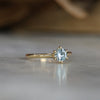 LOTUS / 0.69ct ROUND MONTANA SAPPHIRE 6 CLAW SOLITAIRE