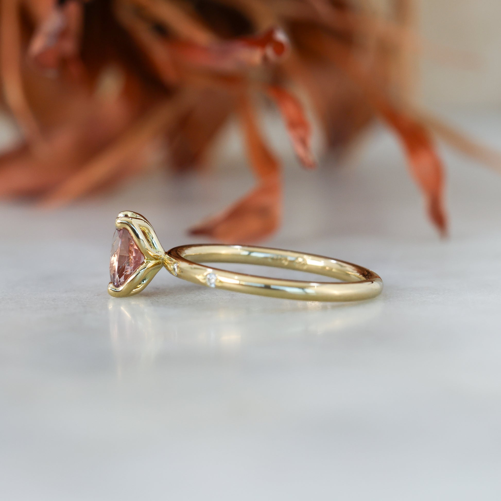 LOTUS STARDUST | 1.15CT OVAL CUT MADAGASCAN SAPPHIRE ENGAGEMENT RING