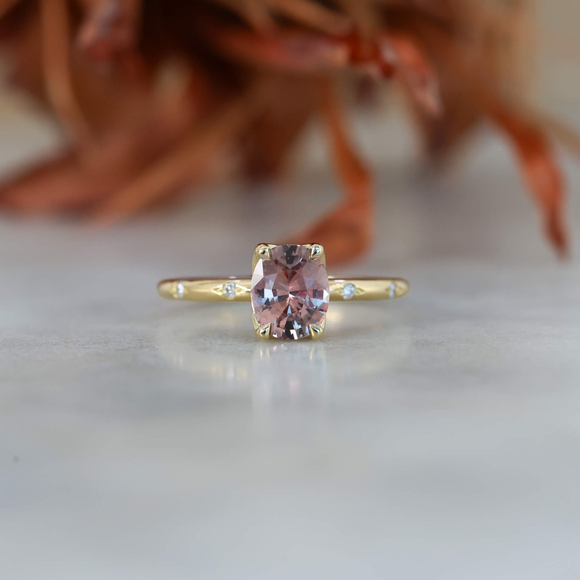 madagascan sapphire engagement ring