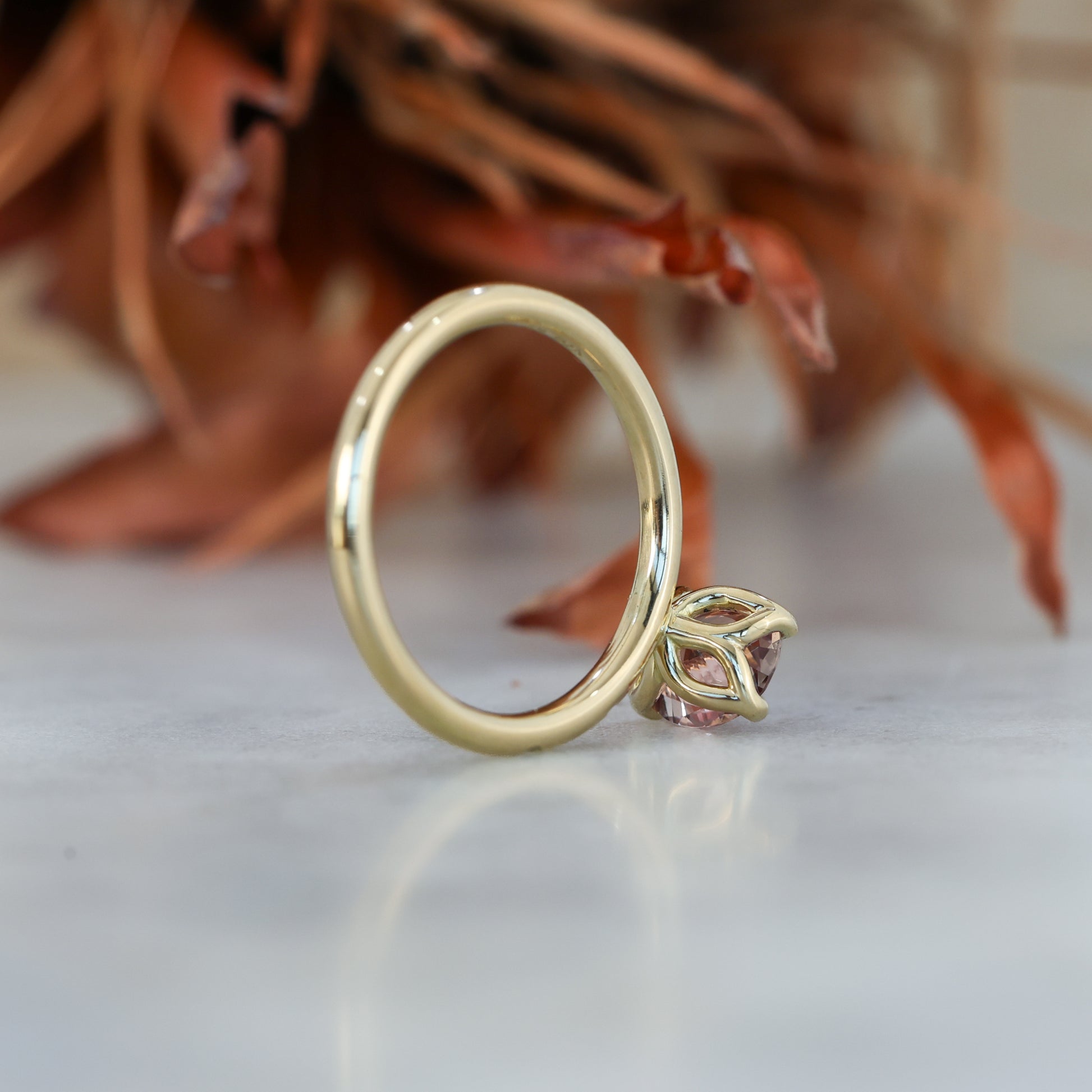 LOTUS STARDUST | 1.15CT OVAL CUT MADAGASCAN SAPPHIRE ENGAGEMENT RING