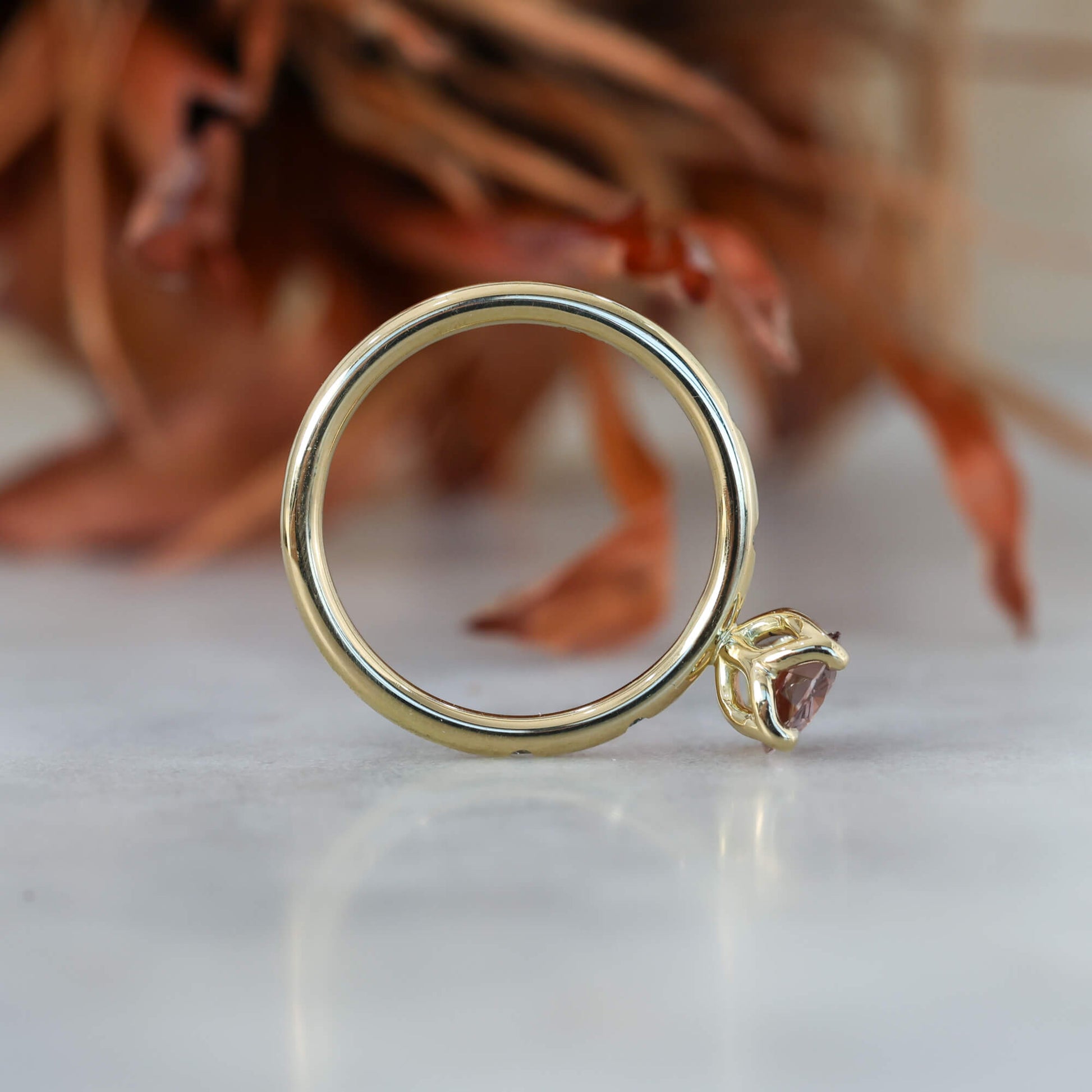 madagascan sapphire engagement ring