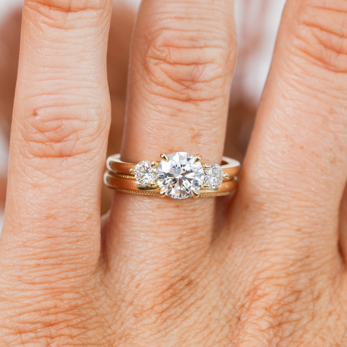 LUNAR TRILOGY | 1.34CT LAB CREATED DIAMOND ENGAGEMENT RING