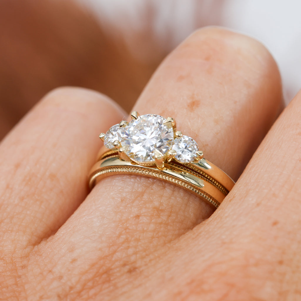 LUNAR TRILOGY | 1.34CT LAB CREATED DIAMOND ENGAGEMENT RING