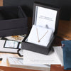 0.31CT ROUND PARTI SAPPHIRE / NECKLACE