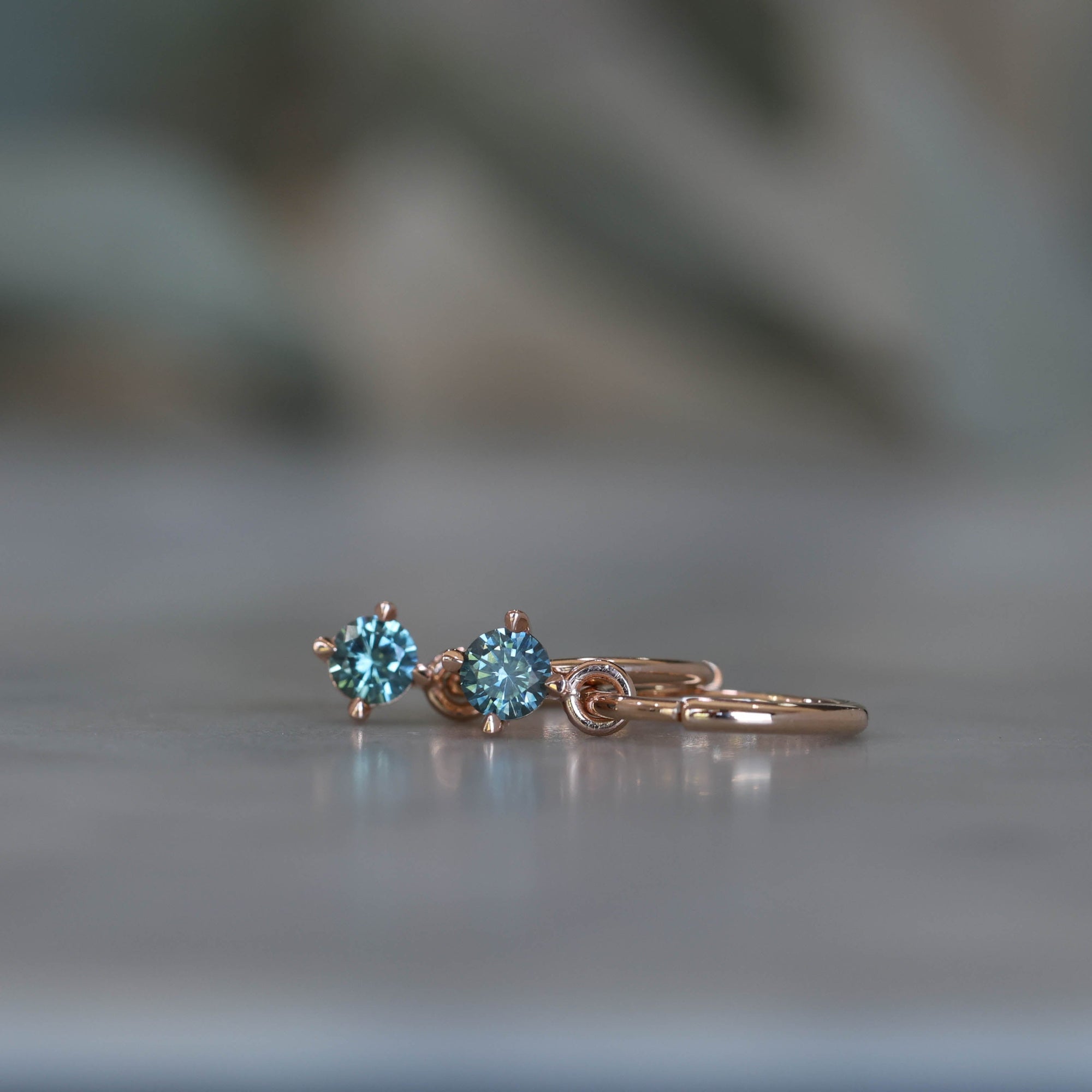 Montana Sapphire hoop earrings