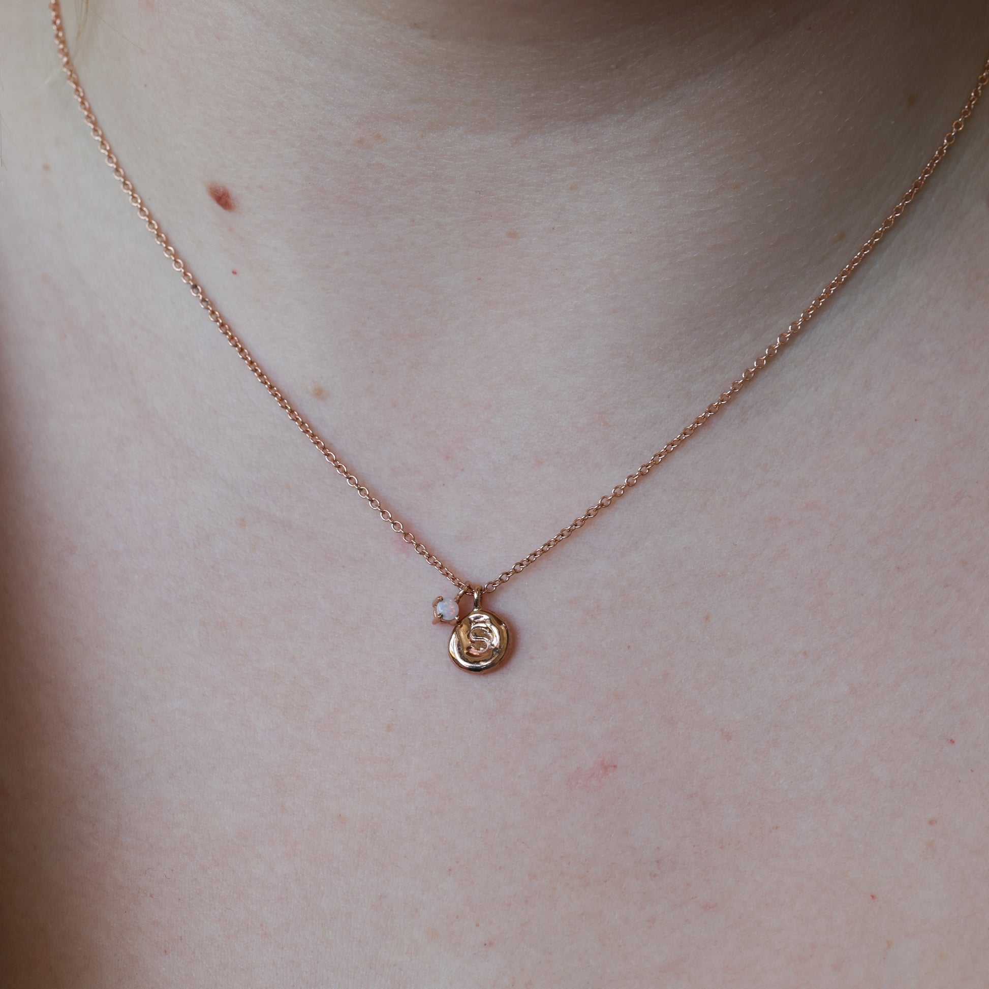 october birthstone necklace