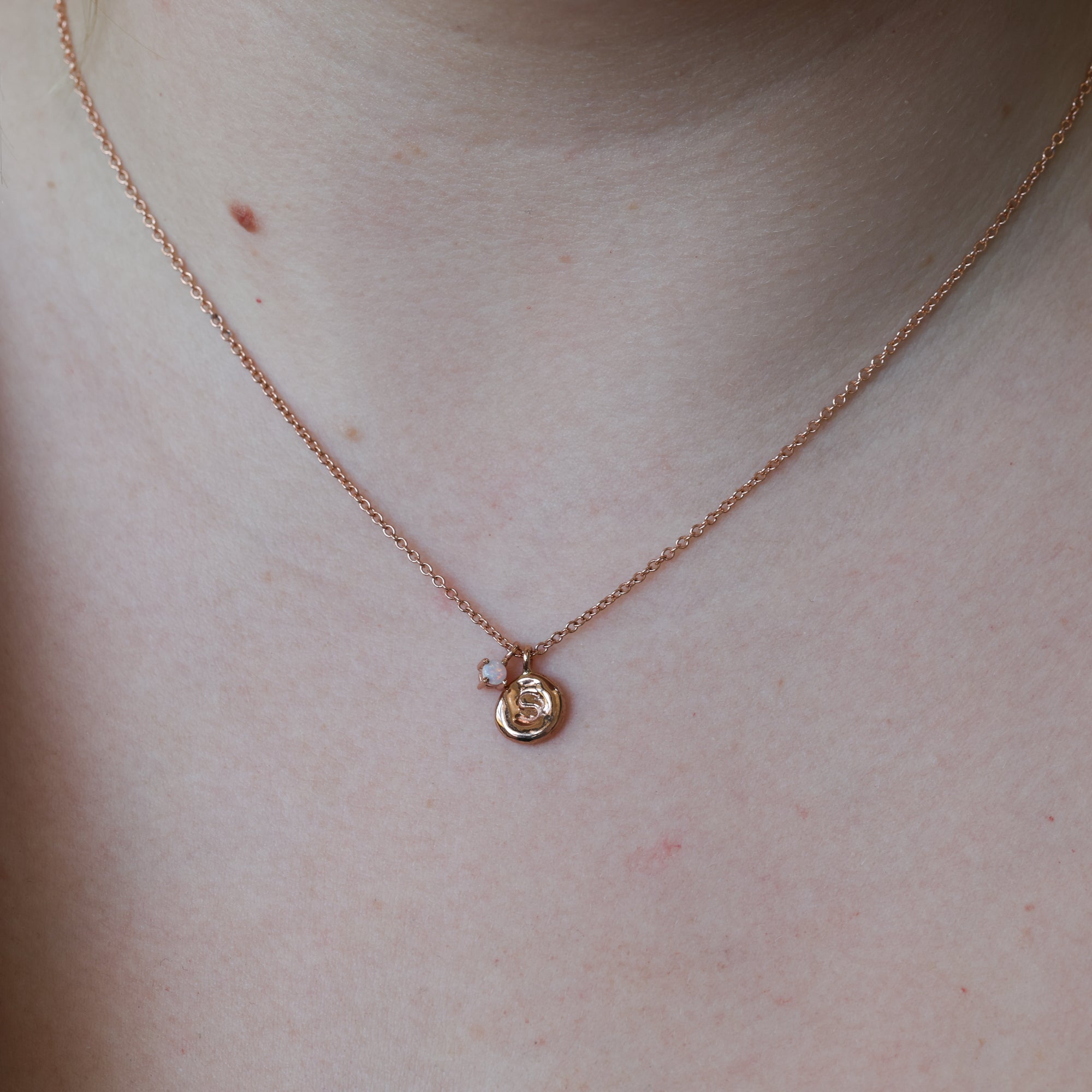 october birthstone necklace