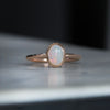 OVAL CUT OPAL / BEZEL SET RING