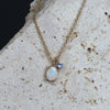 OVAL OPAL & SAPPHIRE / NECKLACE