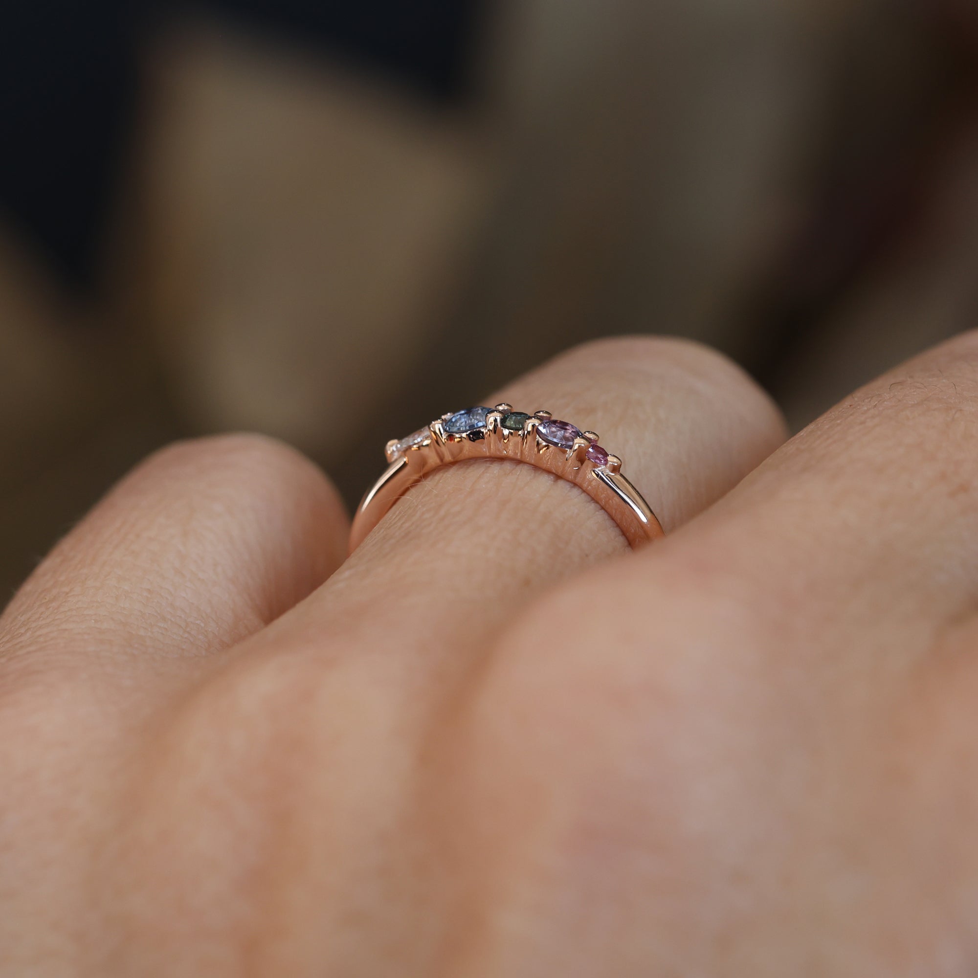 PASTEL RAINBOW / CLUSTER RING