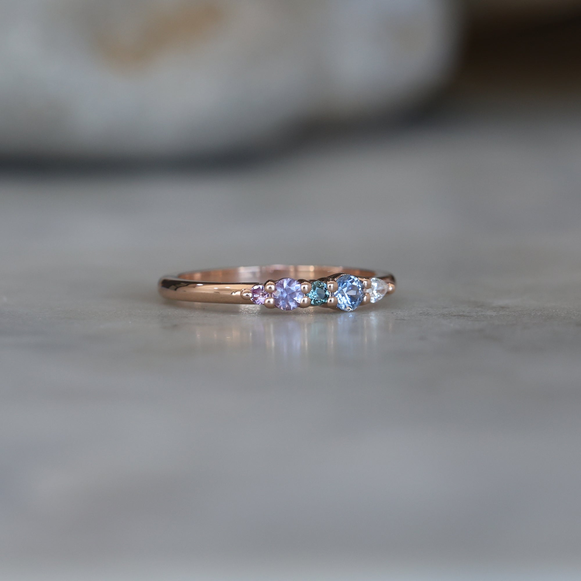 PASTEL RAINBOW / CLUSTER RING