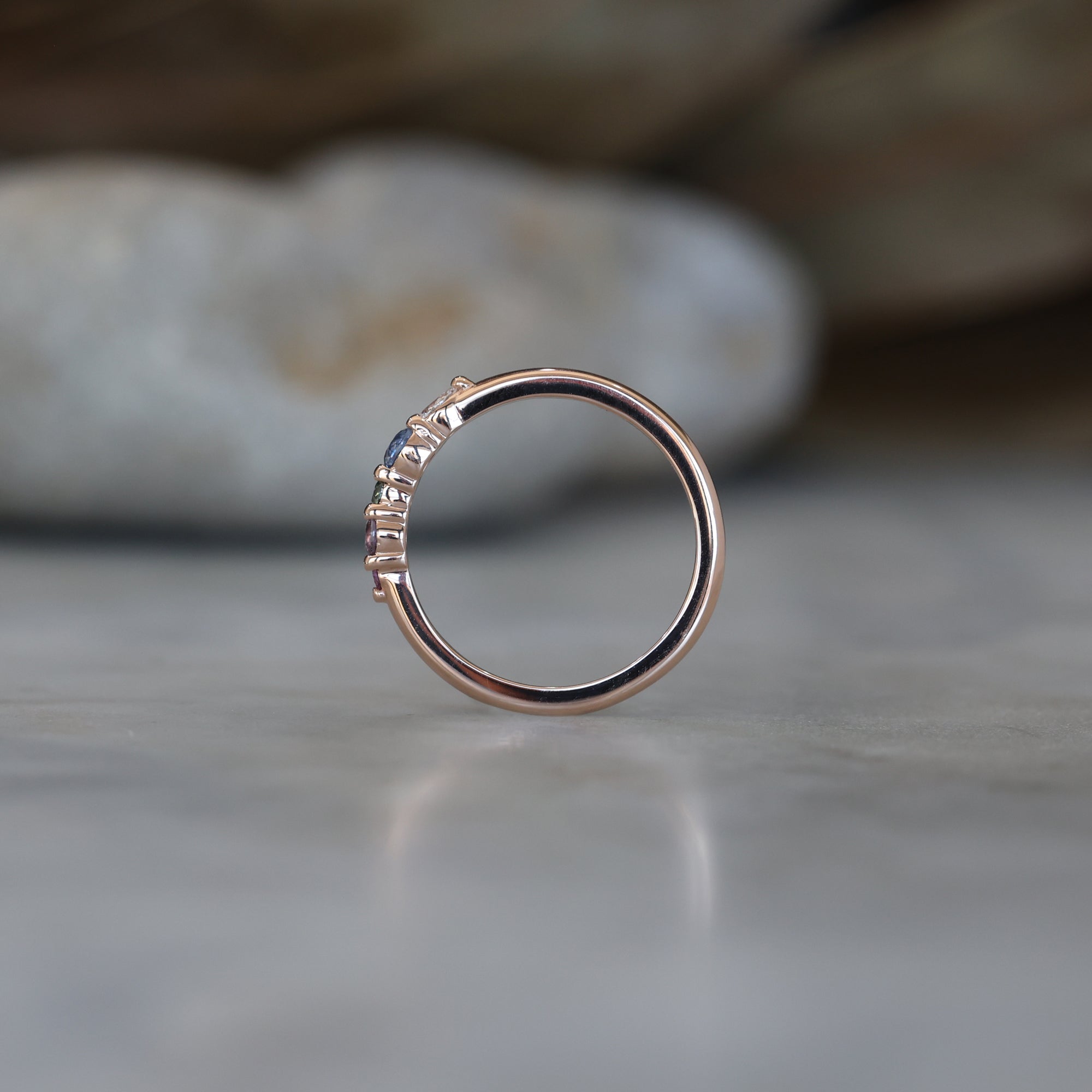 PASTEL RAINBOW / CLUSTER RING