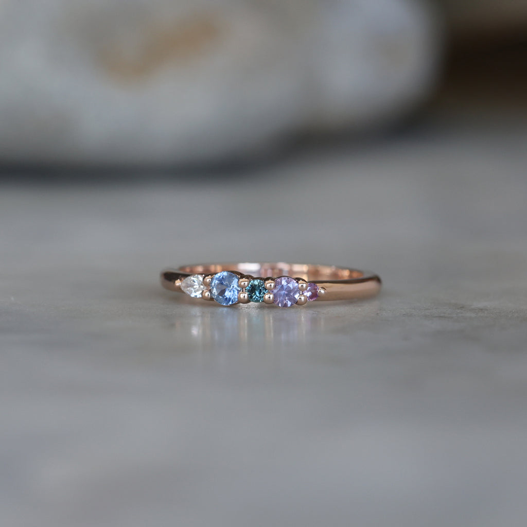 PASTEL RAINBOW / CLUSTER RING