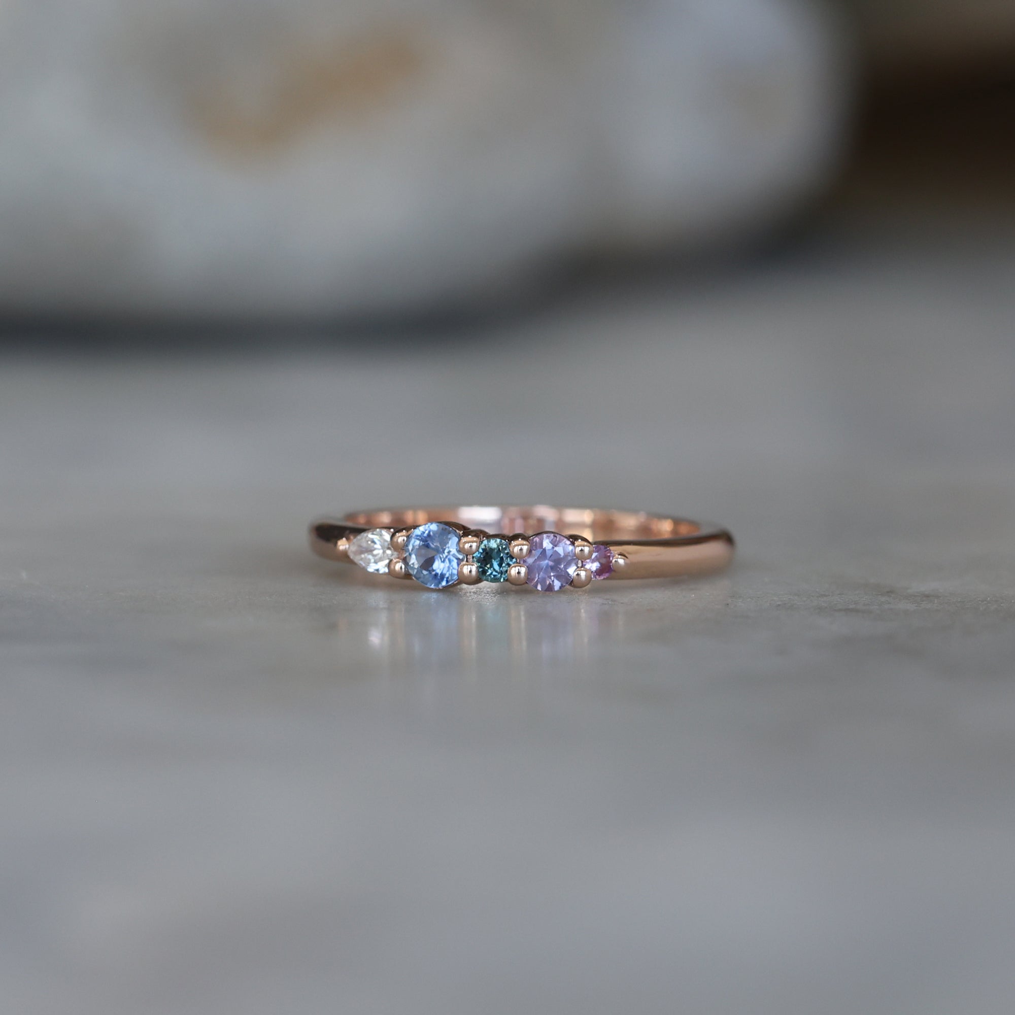 PASTEL RAINBOW / CLUSTER RING