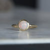 ROUND CUT OPAL / BEZEL SET RING