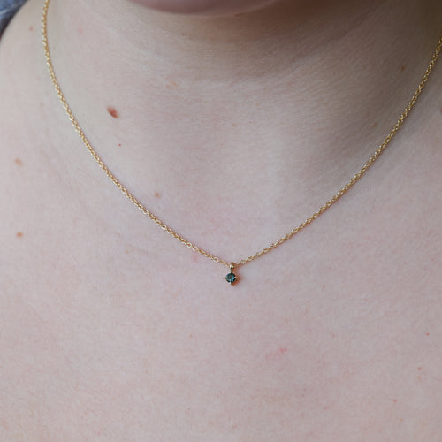 ROUND PETITE PARTI SAPPHIRE | NECKLACE