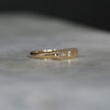 STAR SET DIAMOND BAR SIGNET