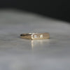 STAR SET DIAMOND BAR SIGNET ring
