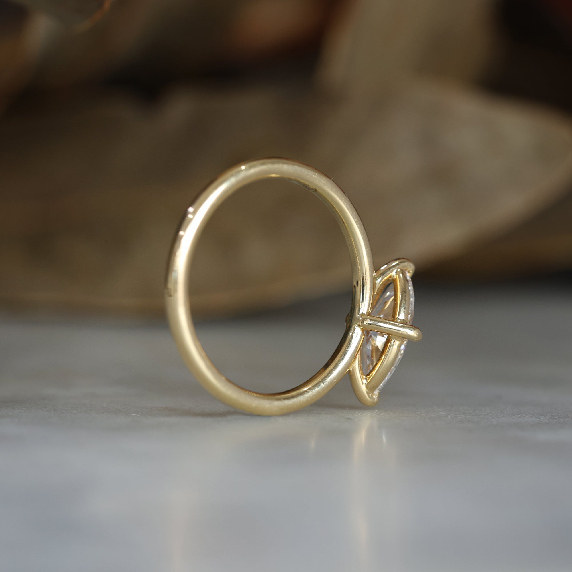 MARQUISE CUT / LAB DIAMOND RING