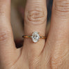 DUNE / 1.10ct OVAL CUT DIAMOND 4 CLAW SOLITAIRE