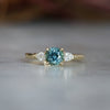 MAY TRILOGY / 1.17CT ROUND MADAGASCAN SAPPHIRE RING