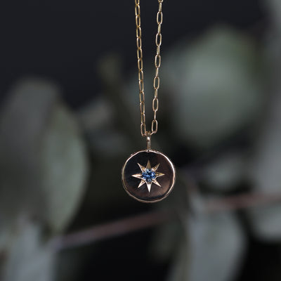 SAPPHIRE STAR / MEDALLION NECKLACE II