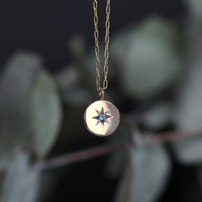 SAPPHIRE STAR / MEDALLION NECKLACE II