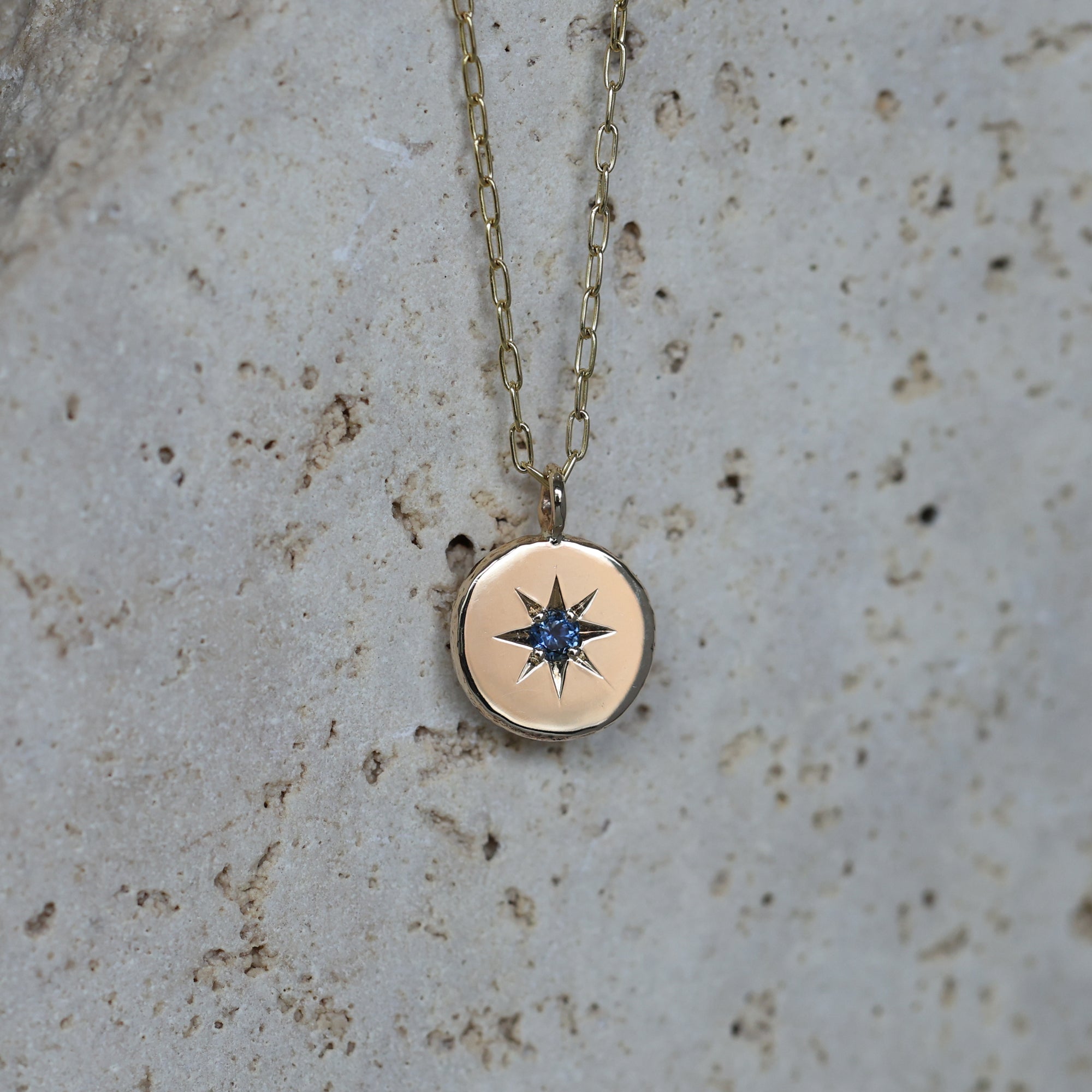 SAPPHIRE STAR / MEDALLION NECKLACE II