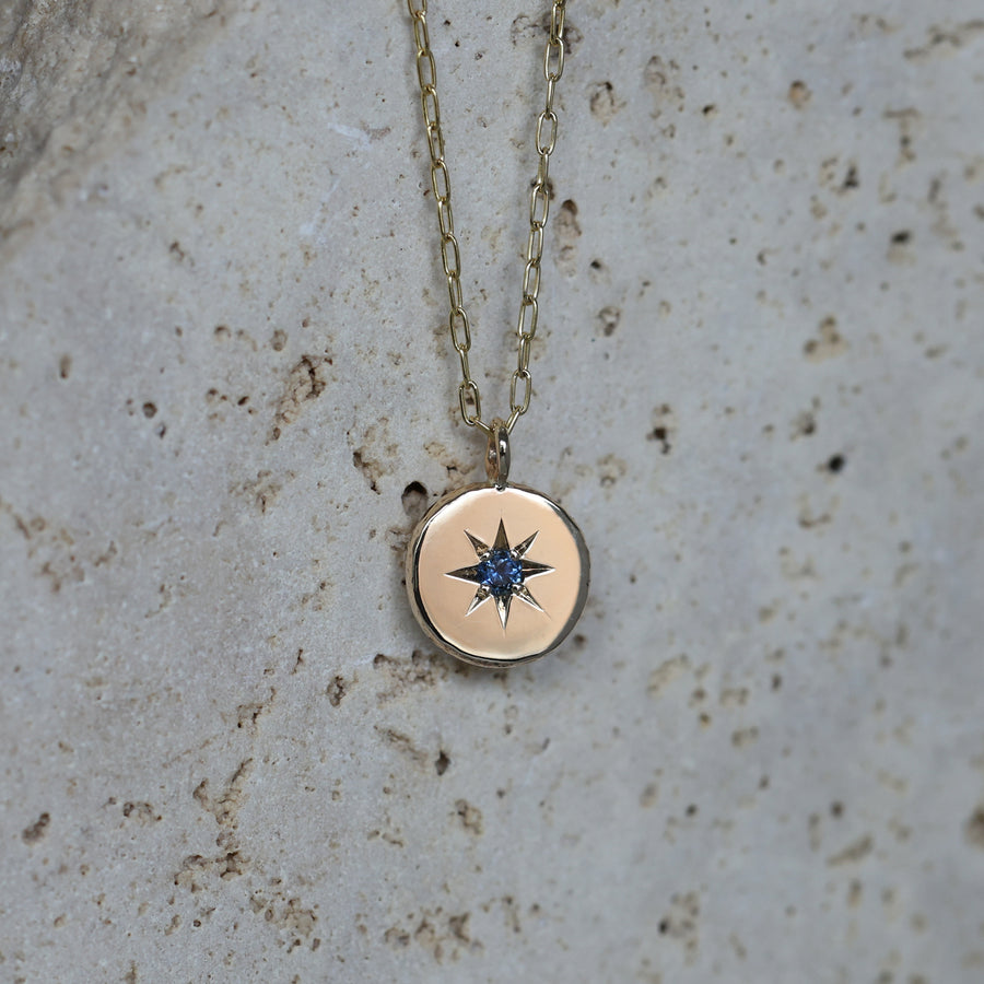 SAPPHIRE STAR / MEDALLION NECKLACE II