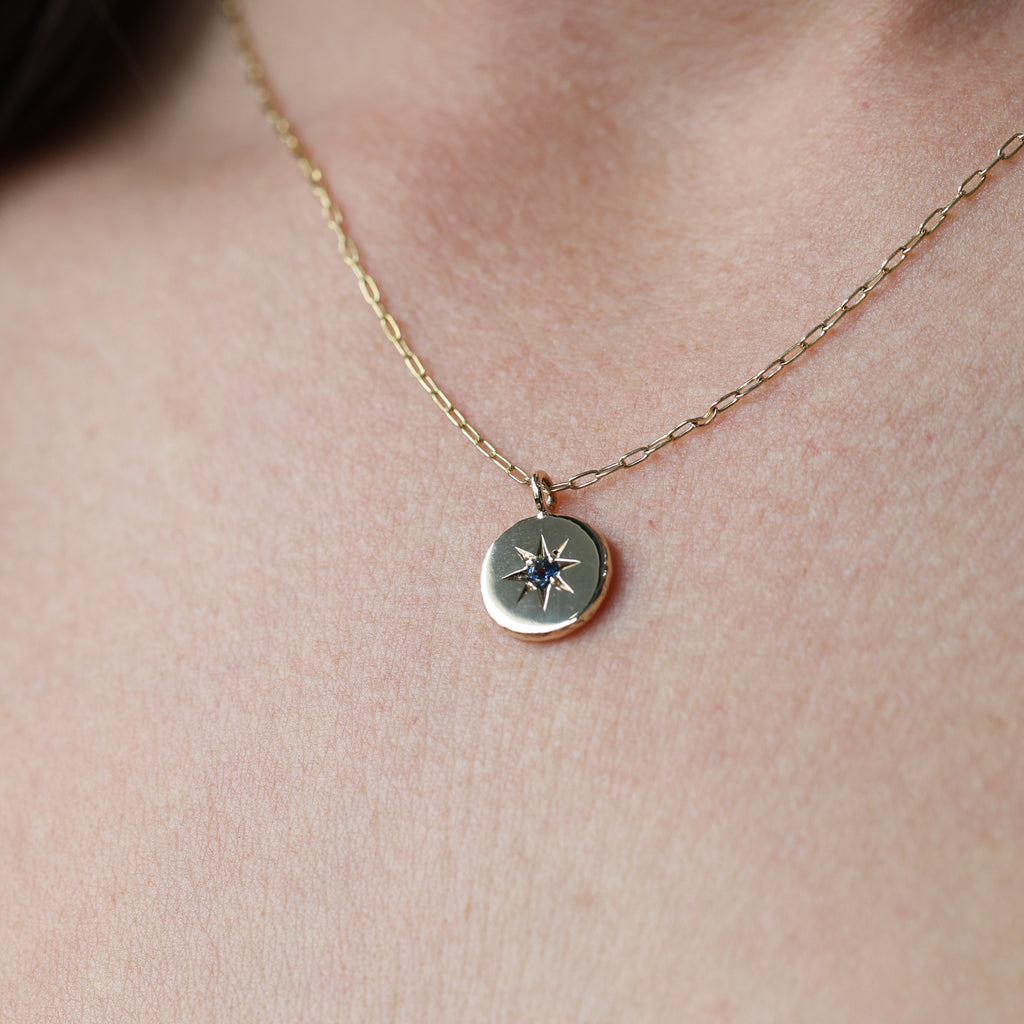 SAPPHIRE STAR / MEDALLION NECKLACE II